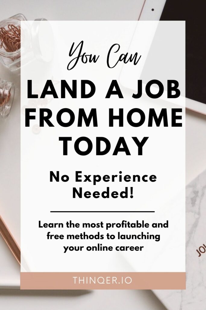 land a job from home today make money online in freelance digital marketing with systeme.io