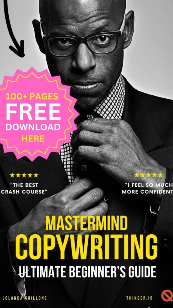 mastermind copywriting with black man tying his tie