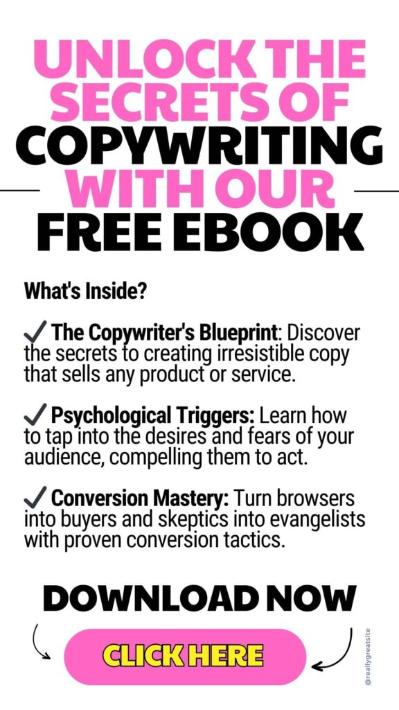 unlock the secrets of copywriting with our free ebook