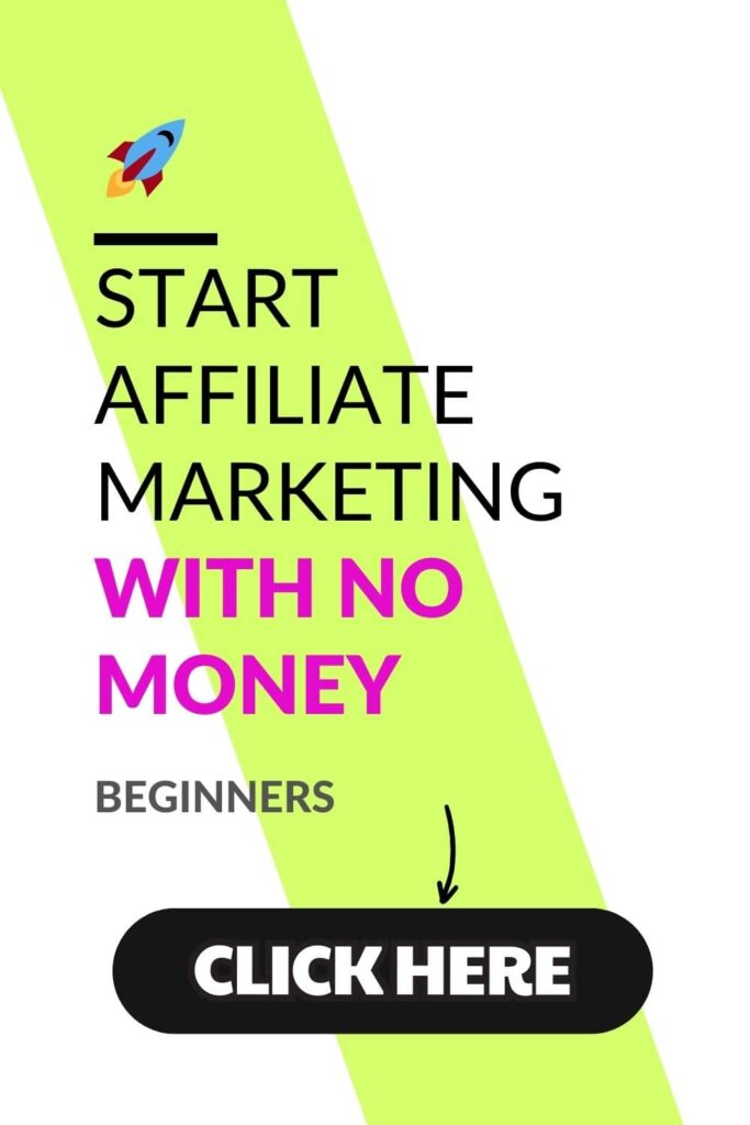 start affiliate marketing with no  money