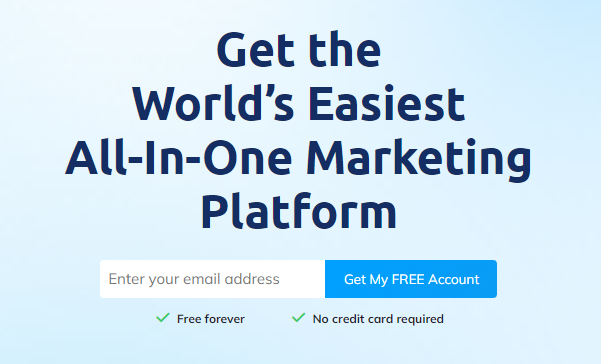 Get the world's easiest online platform with systeme.io sign up page