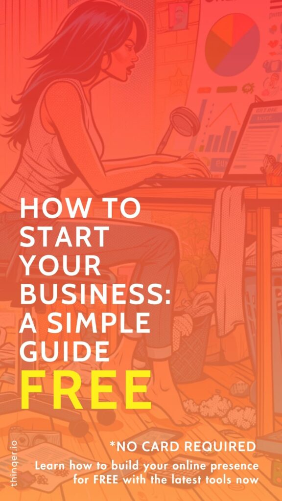 how to start your business, a simple guide free with a woman