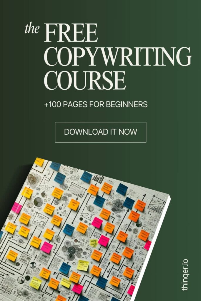 Free the copywriting course, starting a business